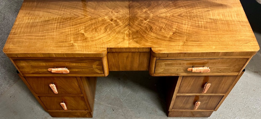 Stylish Art Deco Walnut Dressing Table View VIII