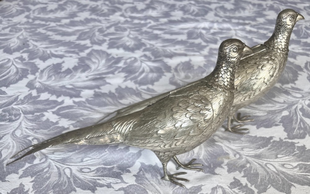 Pair of Silver Pheasants View II
