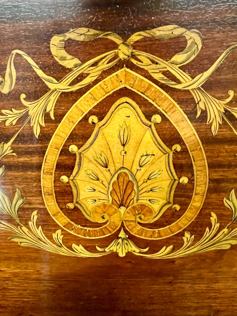 Good Quality Edwardian Inlaid Ladies Bureau View IV