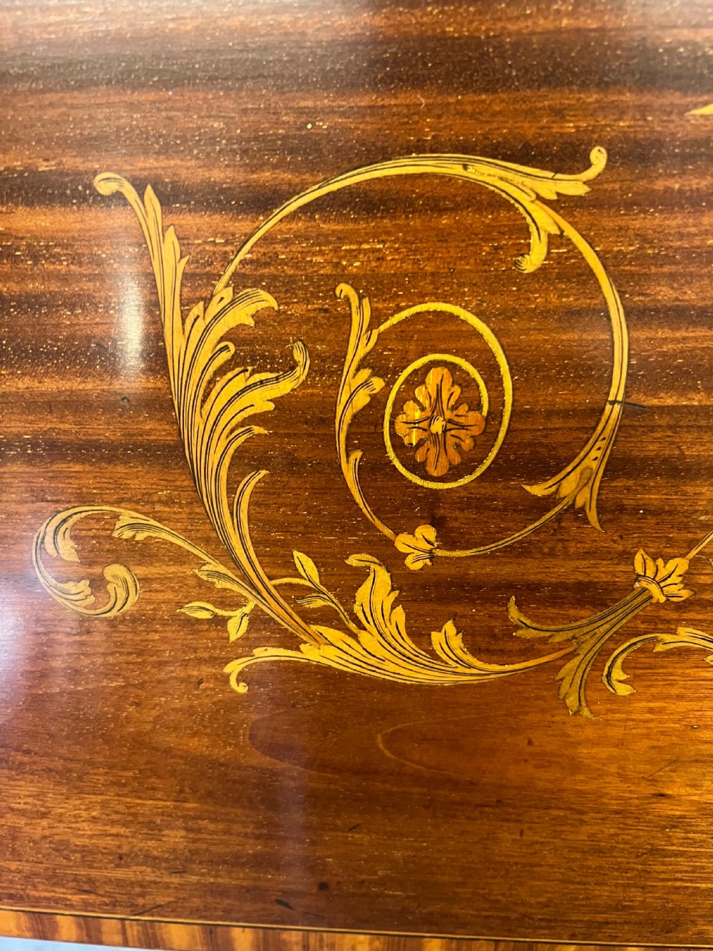 Good Quality Edwardian Inlaid Ladies Bureau View V