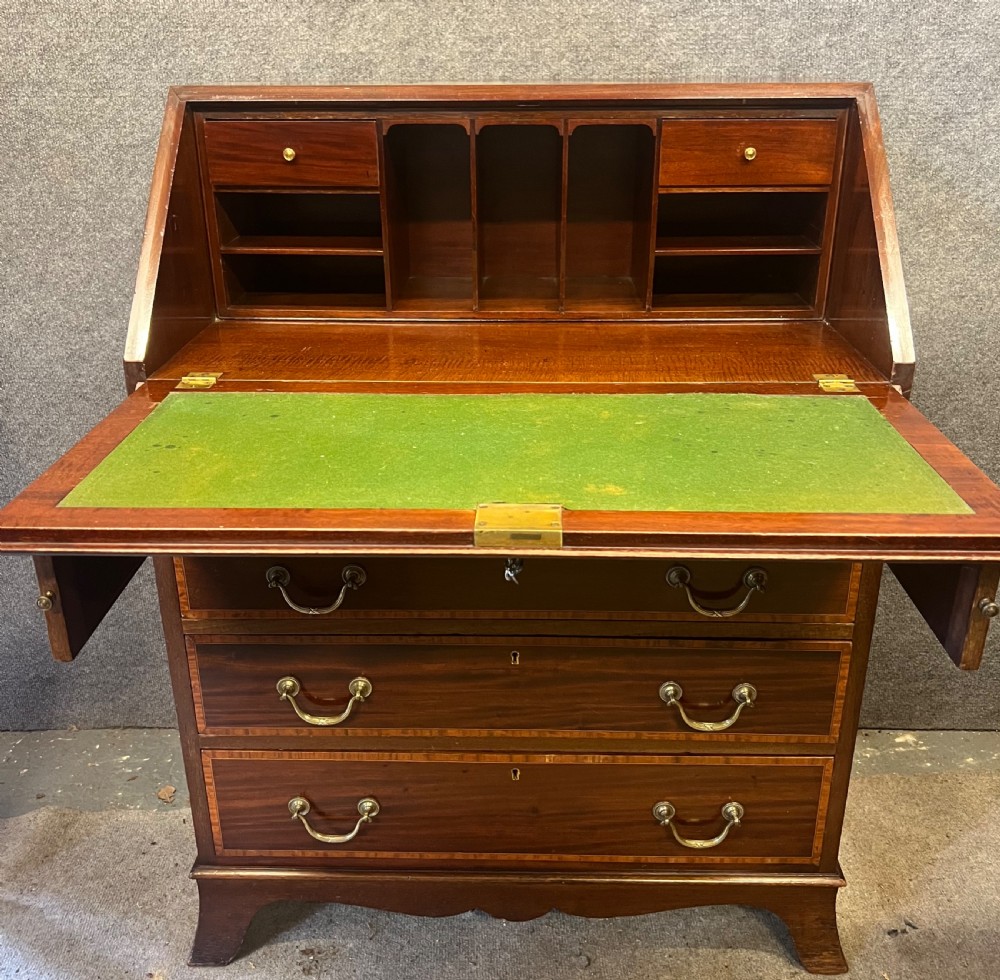 Good Quality Edwardian Inlaid Ladies Bureau View VII