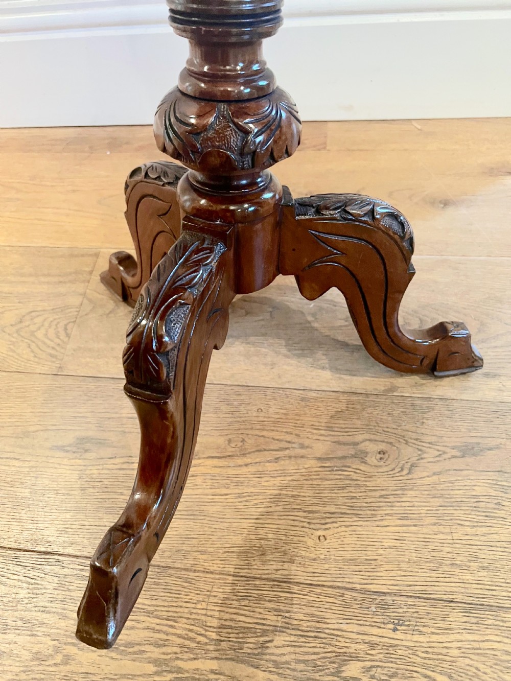 Victorian Walnut Chess Table View VI