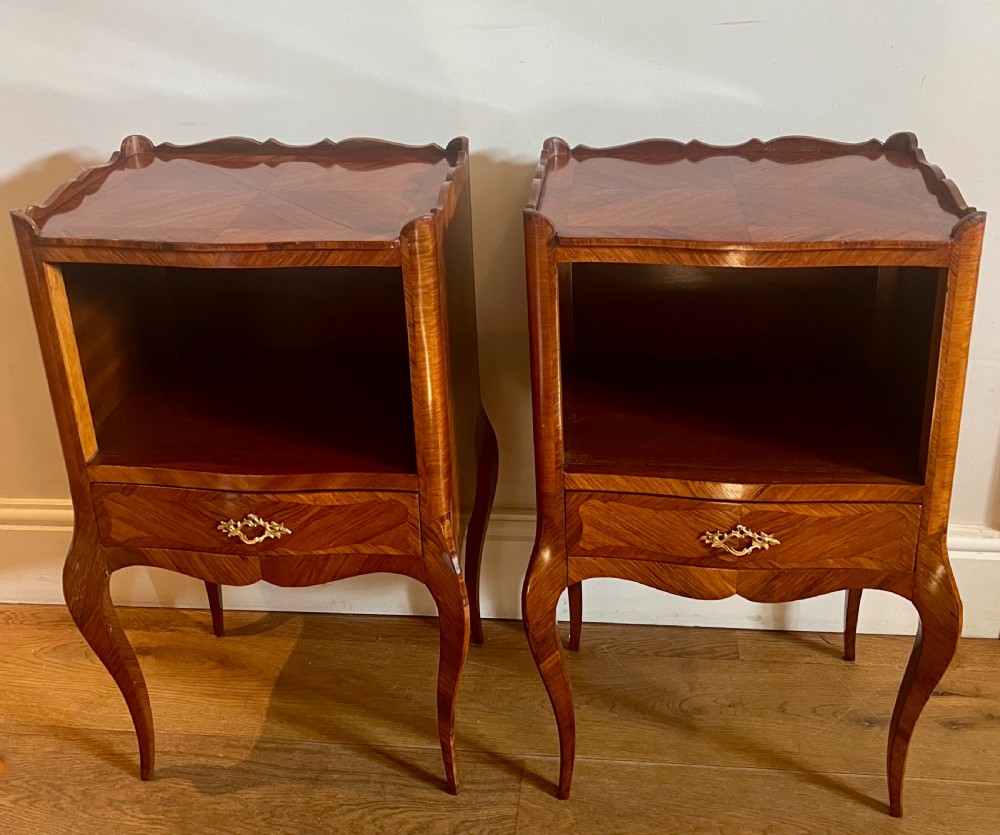 Pair of Good Quality Kingwood Bedside Cabinets View III