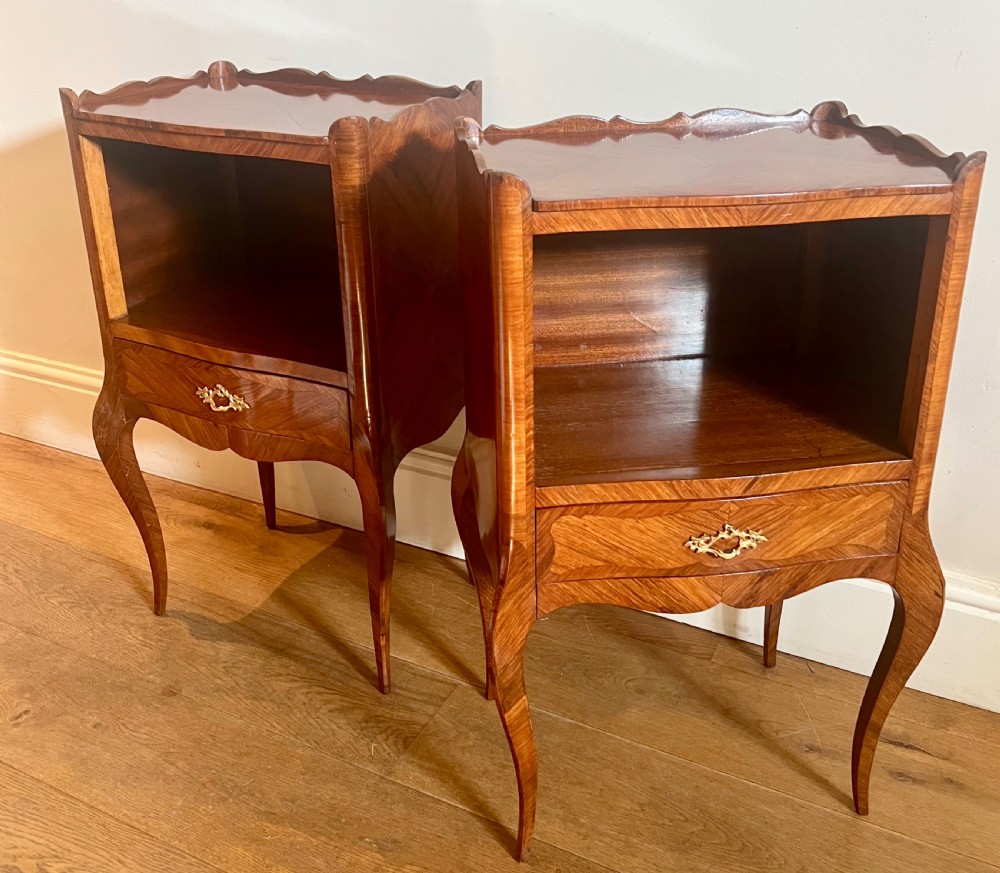 Pair of Good Quality Kingwood Bedside Cabinets View V