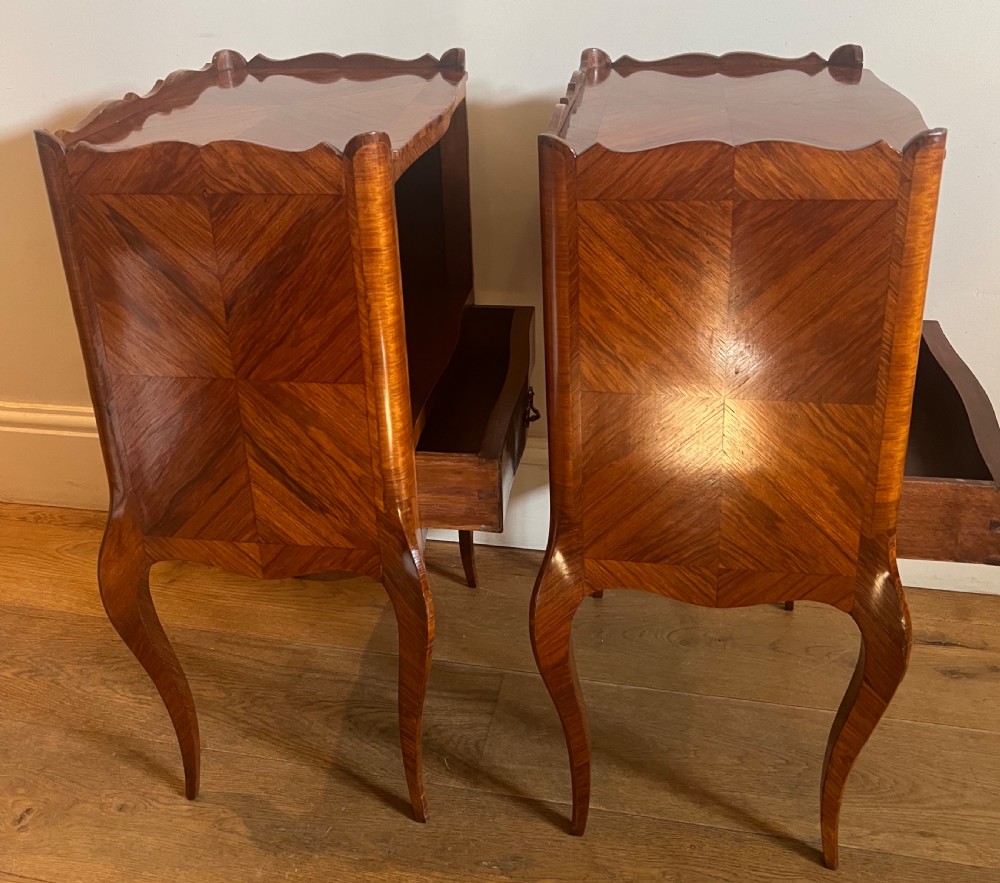 Pair of Good Quality Kingwood Bedside Cabinets View VI