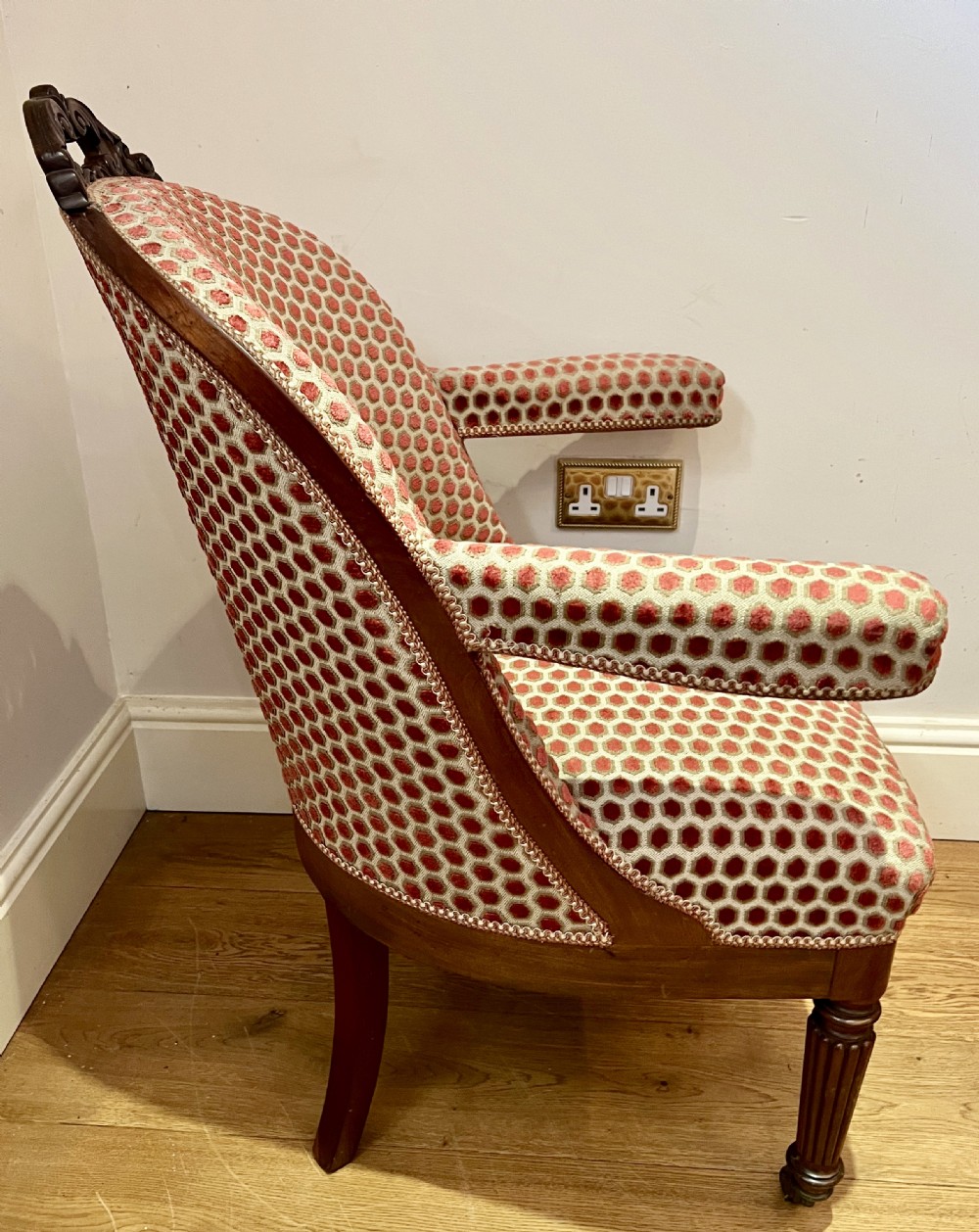 Superb Pair of 19th. Century Mahogany Chairs View V