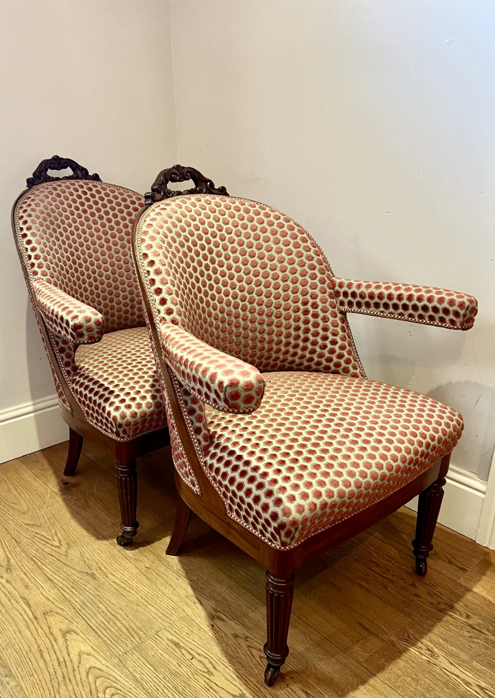 Superb Pair of 19th. Century Mahogany Chairs View IX