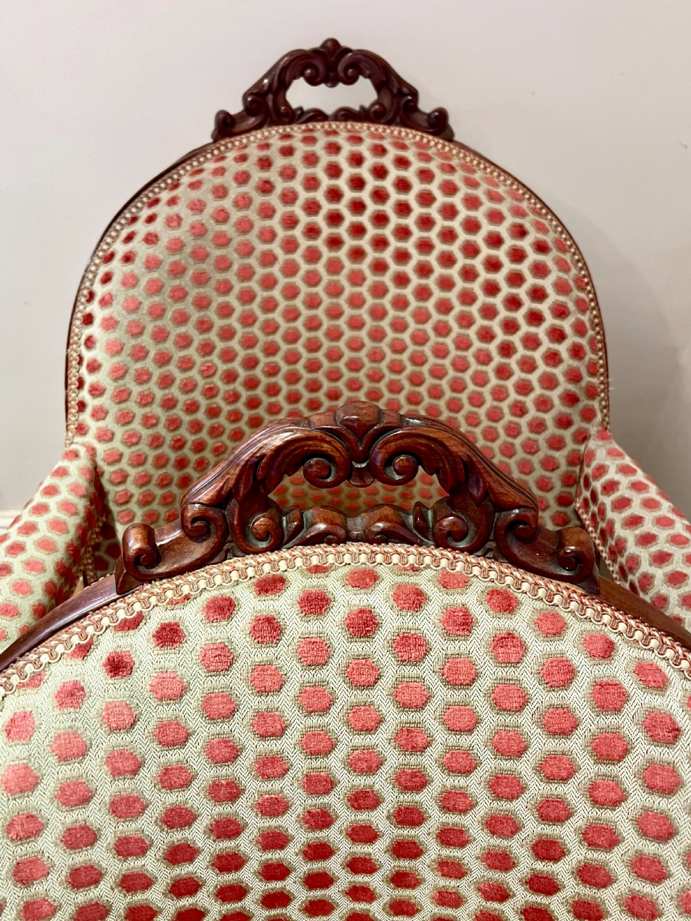 Superb Pair of 19th. Century Mahogany Chairs View X