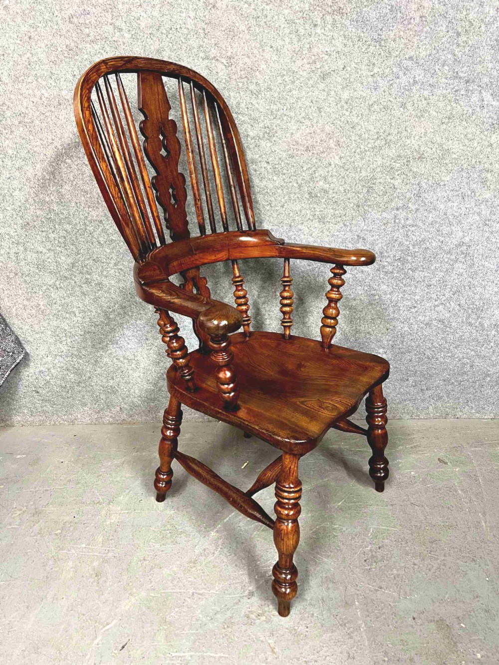19th Century Broad Arm Windsor Chair