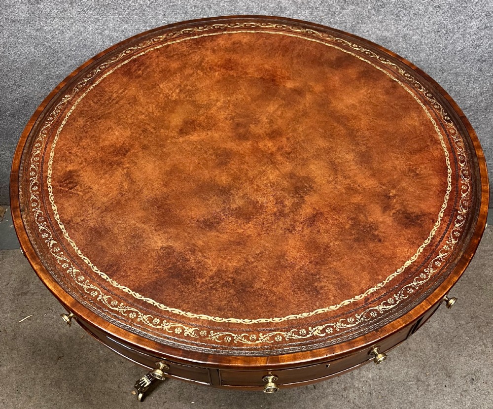 Regency Mahogany Drum Table Centre Table View II