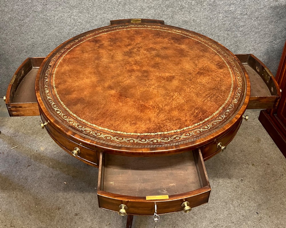 Regency Mahogany Drum Table Centre Table View III