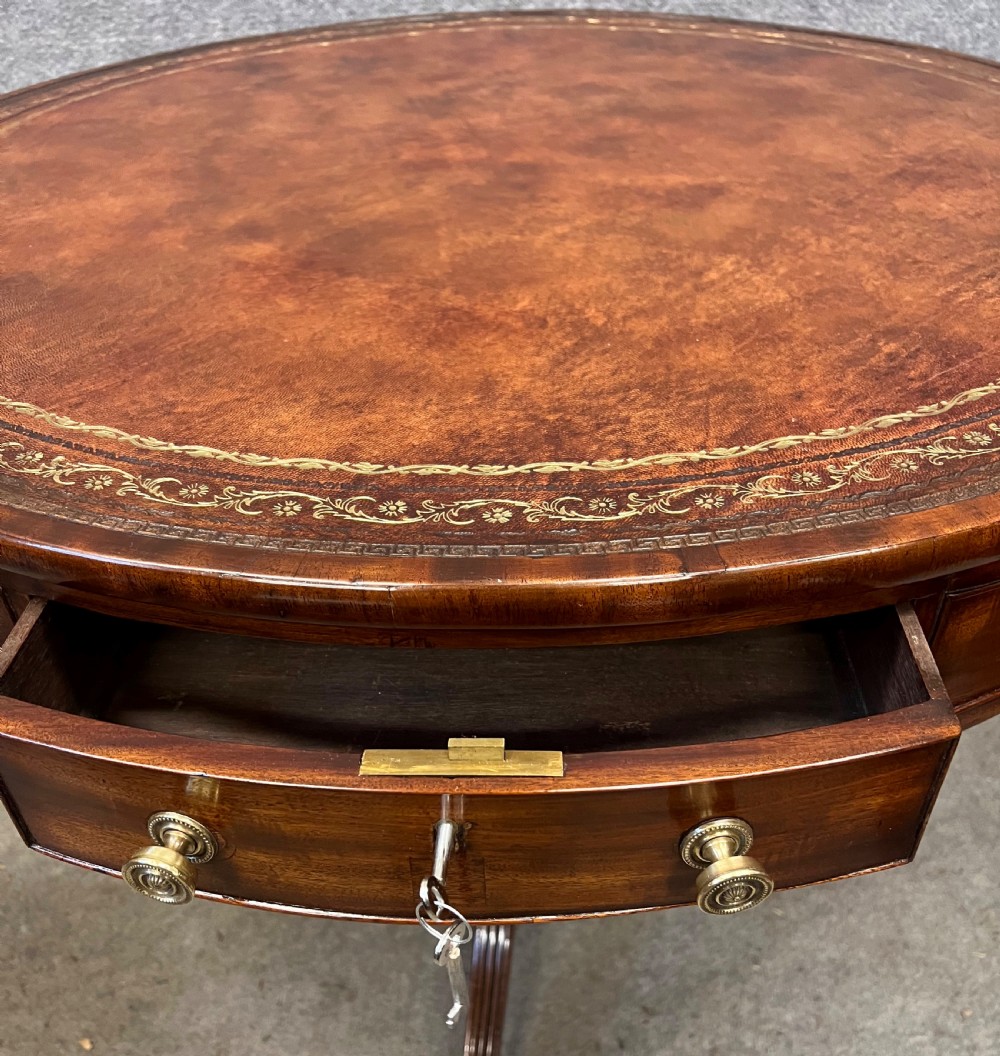 Regency Mahogany Drum Table Centre Table View VI