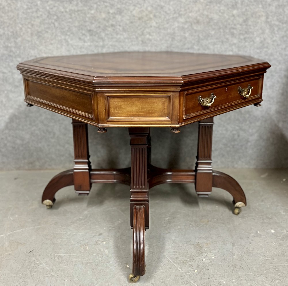 Maples & Co. Arts and Crafts Library Drum Table