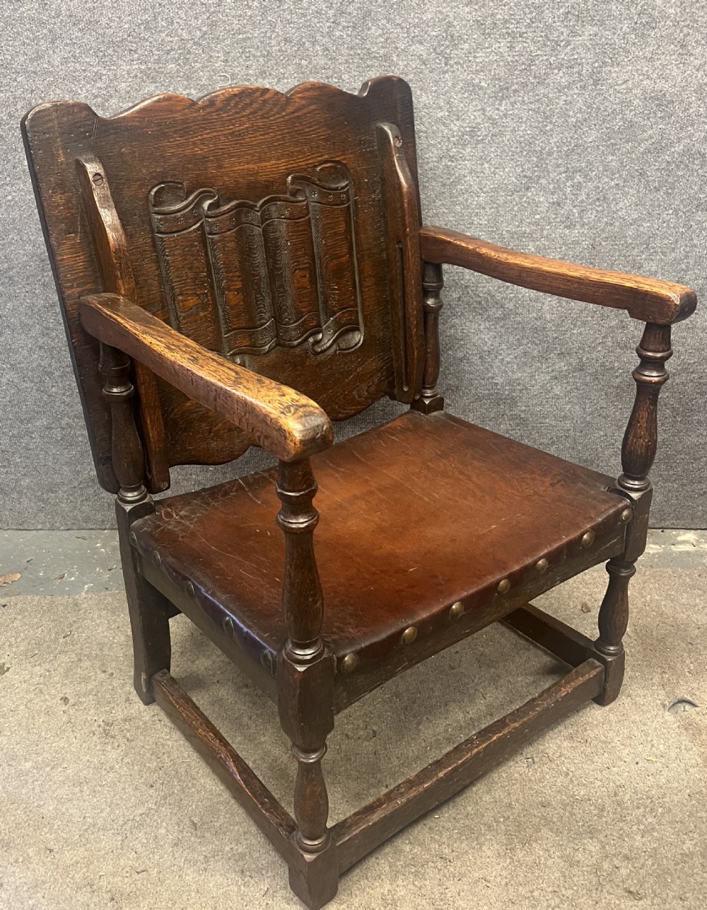 Jacobean Style Oak Hall Seat Monks Bench Table