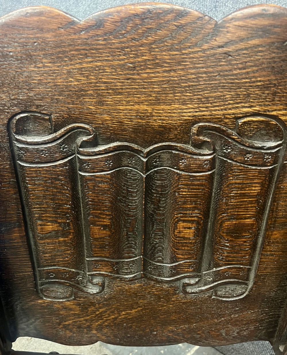 Jacobean Style Oak Hall Seat Monks Bench Table View IV