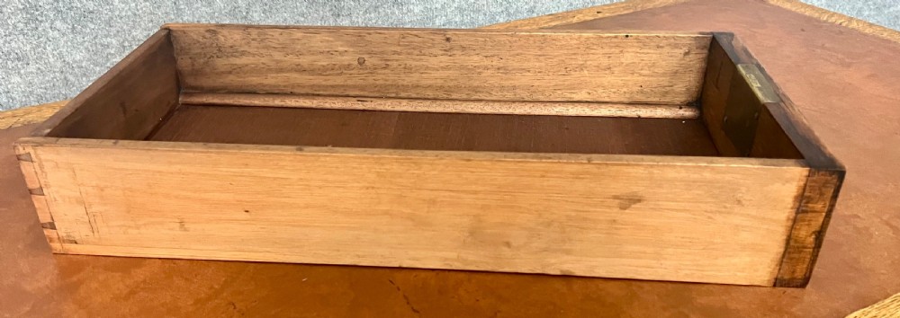 Small Maples & Co. Oak Pedestal Desk View XI