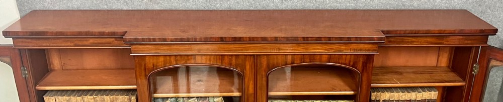 Substantial Victorian Mahogany Breakfront Bookcase View III