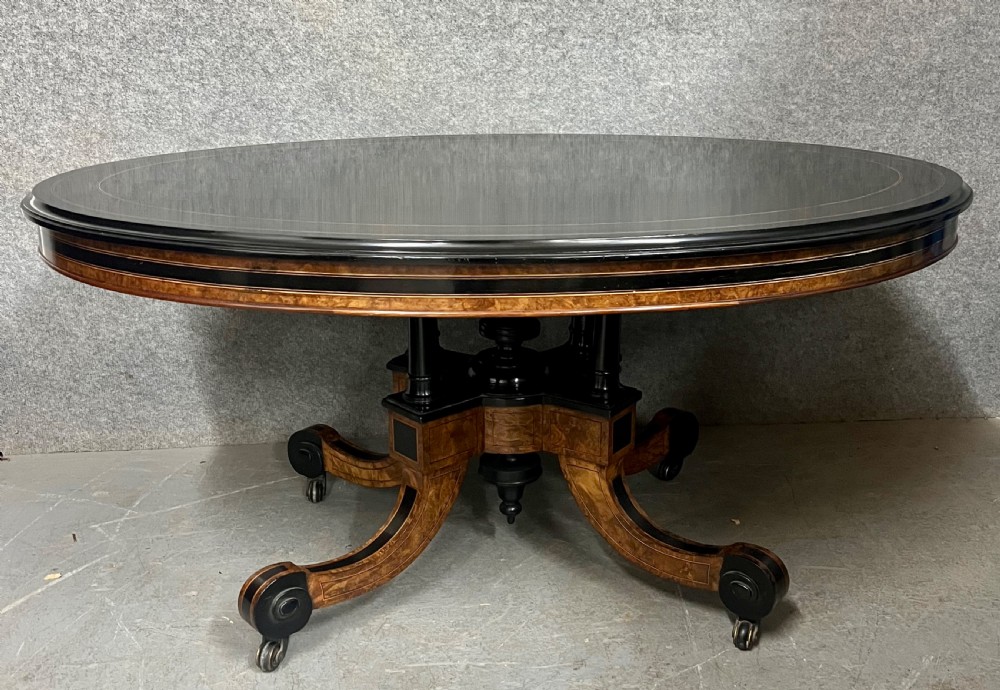Large Antique Oval Coffee Table