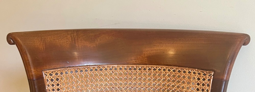Good Quality Mahogany Bergere Library Desk Chair View IX