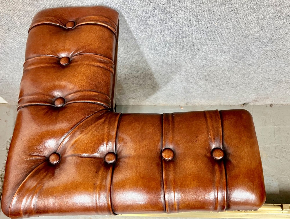 A Good Quality Extendable Brass and Leather Club Fender View IX