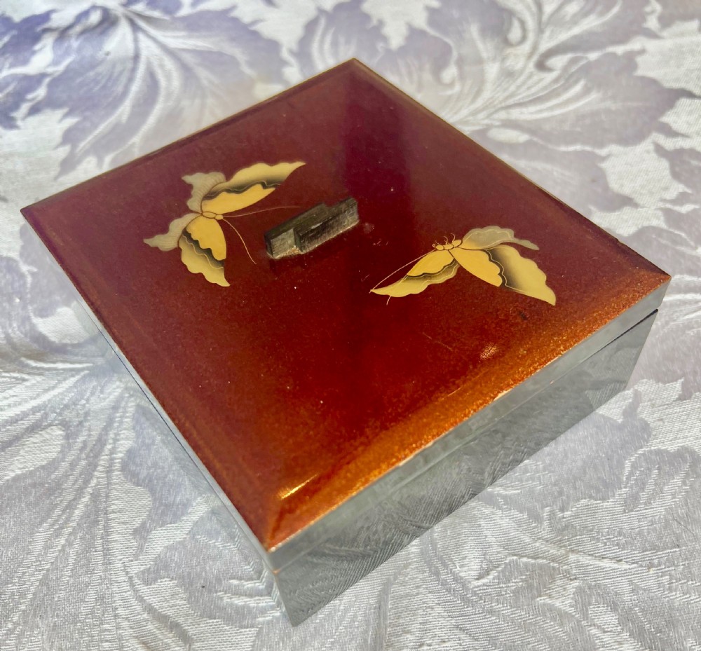 Japanese Yosegi & Lacquered Trinket Box View VI