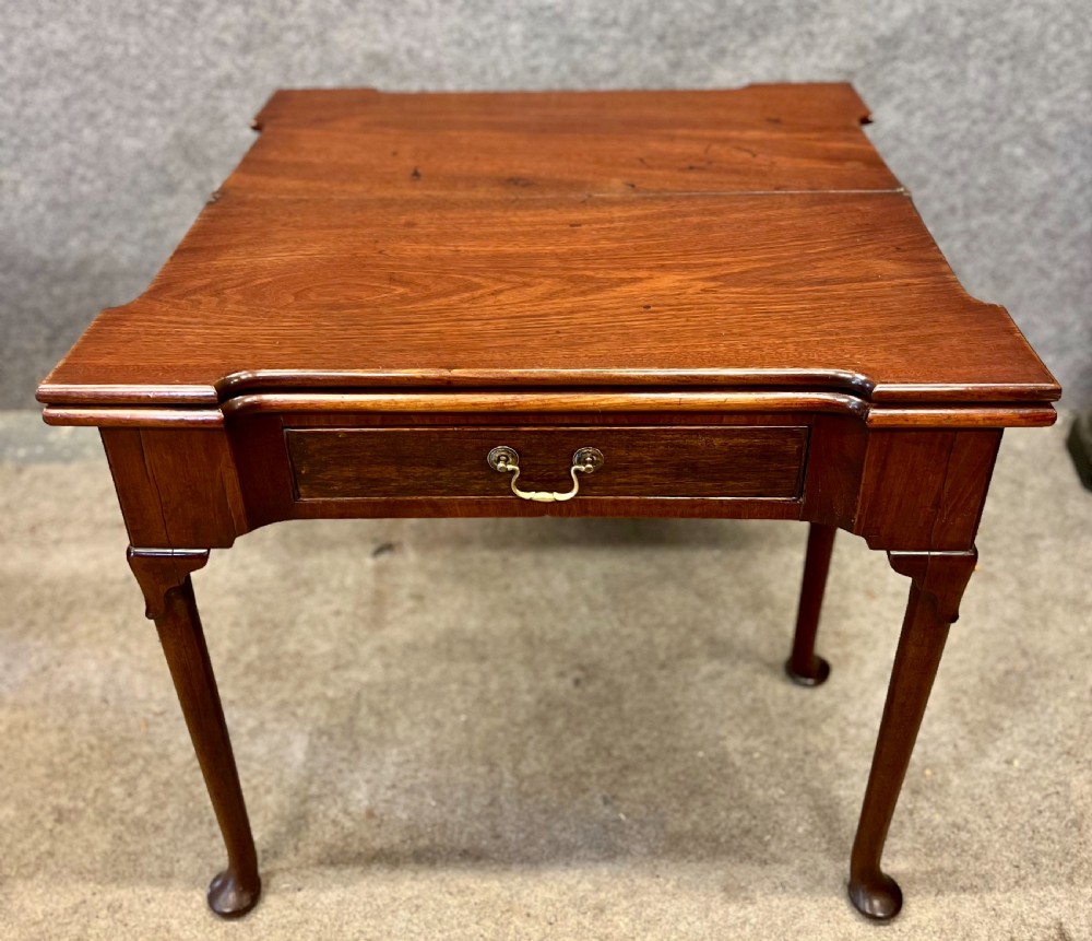 Georgian Mahogany Double Top Games Tea Table View II
