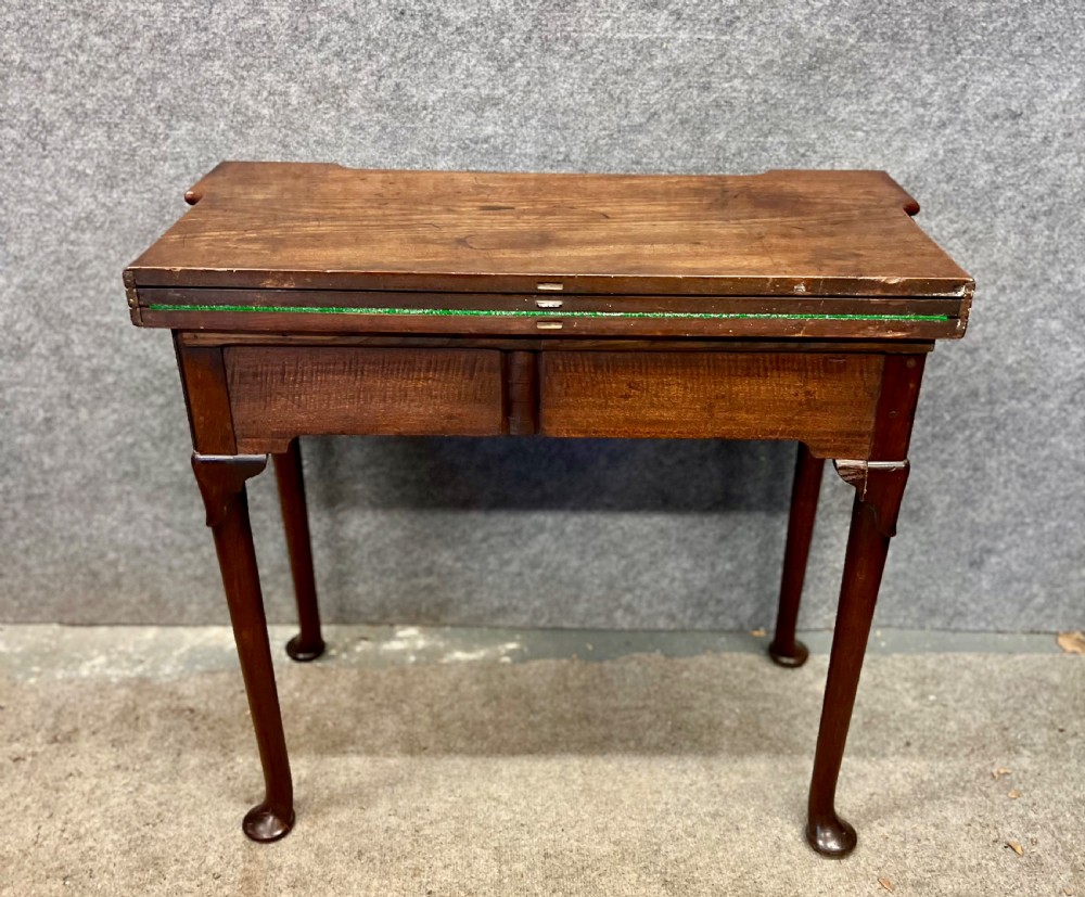 Georgian Mahogany Double Top Games Tea Table View VII