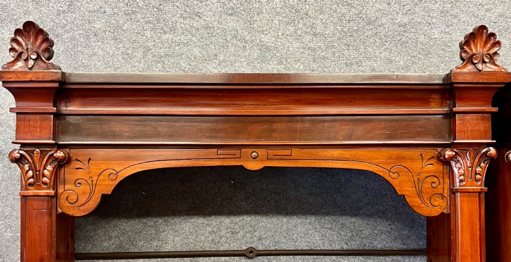 Good Pair of 19th.C. Mahogany Open Library or Alcove Bookcases View II