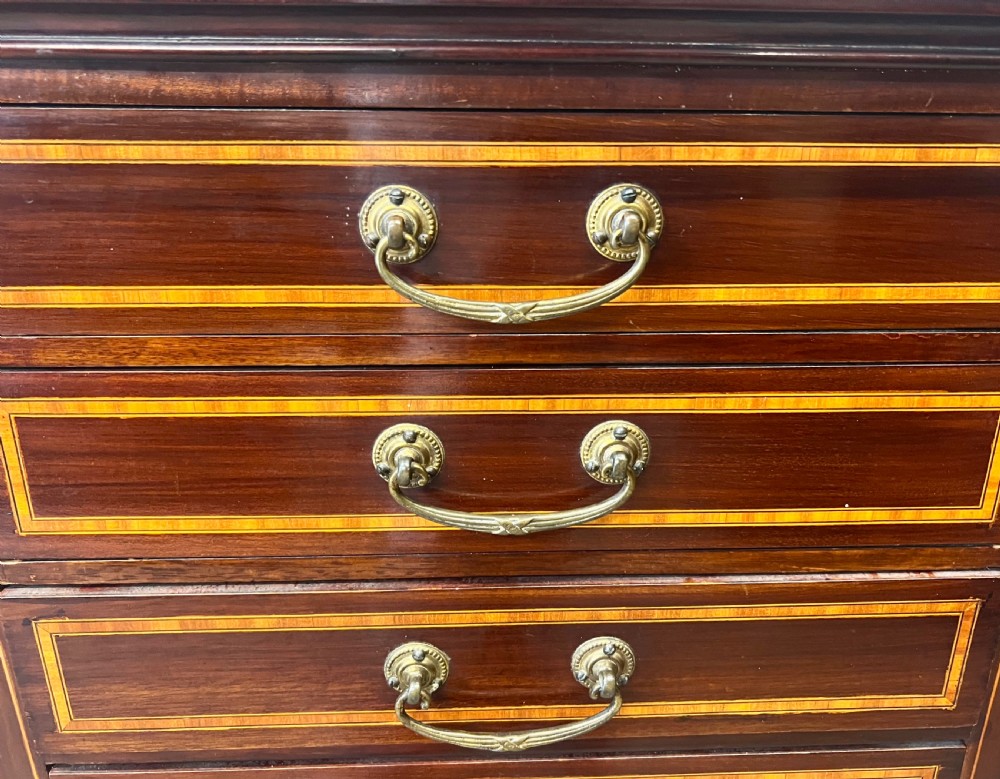Edwardian Mahogany & Inlaid Folio Cabinet View V