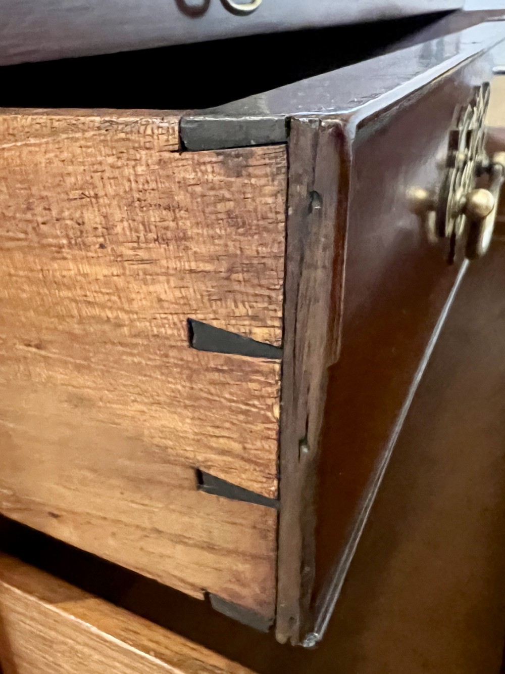 Good Quality Small George III Mahogany Slide Chest of Drawers View V