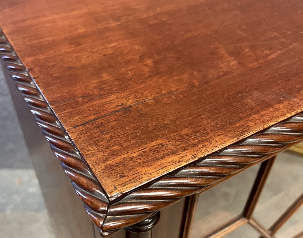 Small Antique Mahogany Bookcase View IV