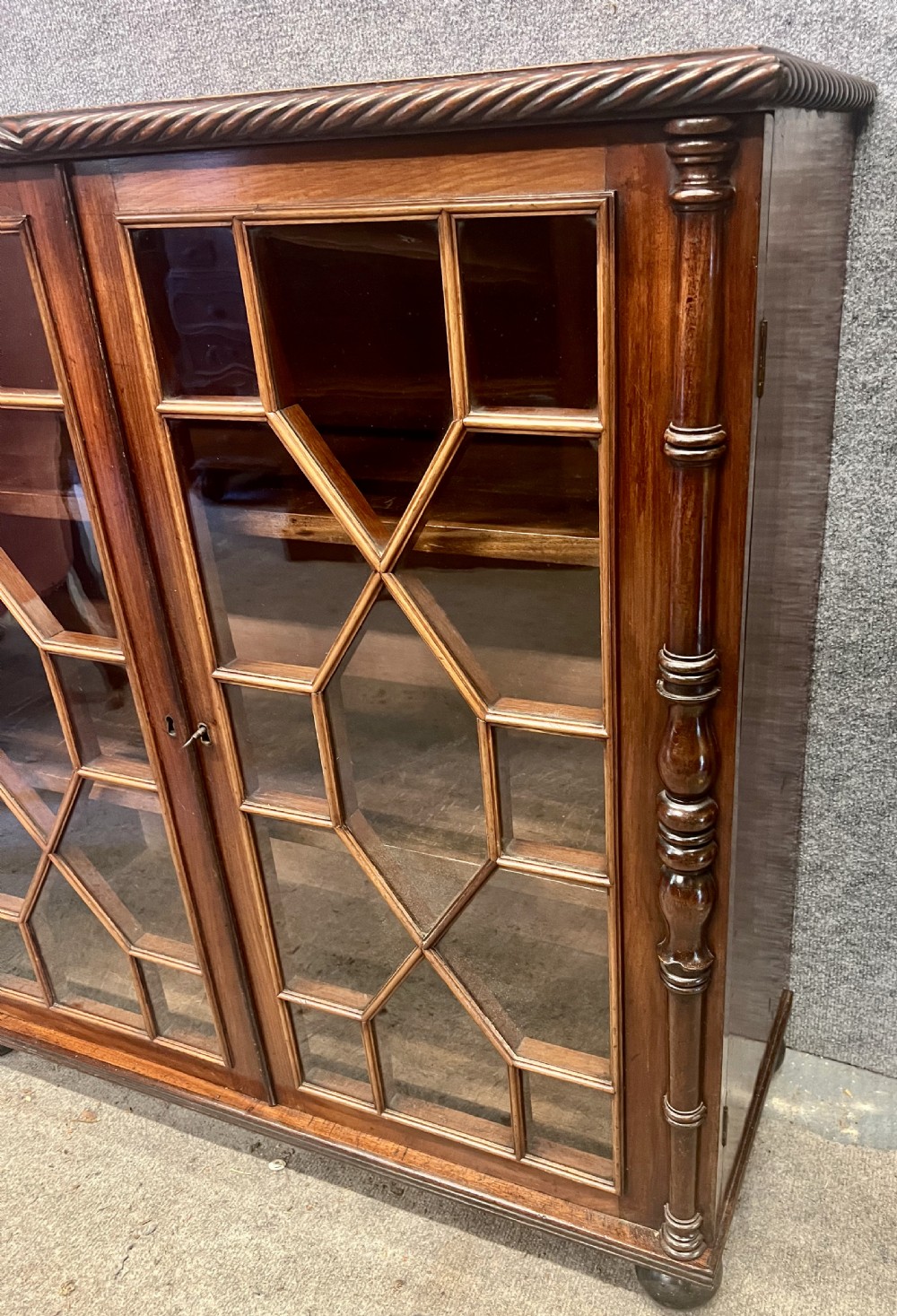 Small Antique Mahogany Bookcase View VIII