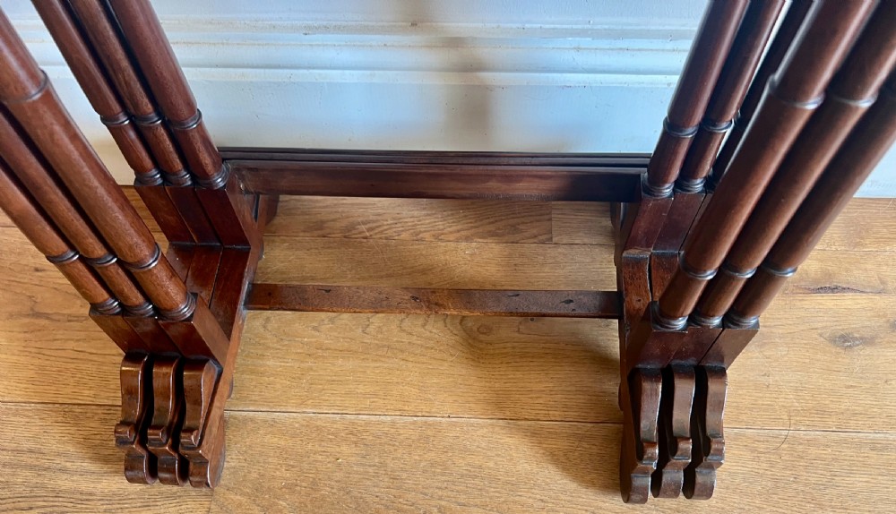 Edwardian Mahogany Nest of 3 Tables View V