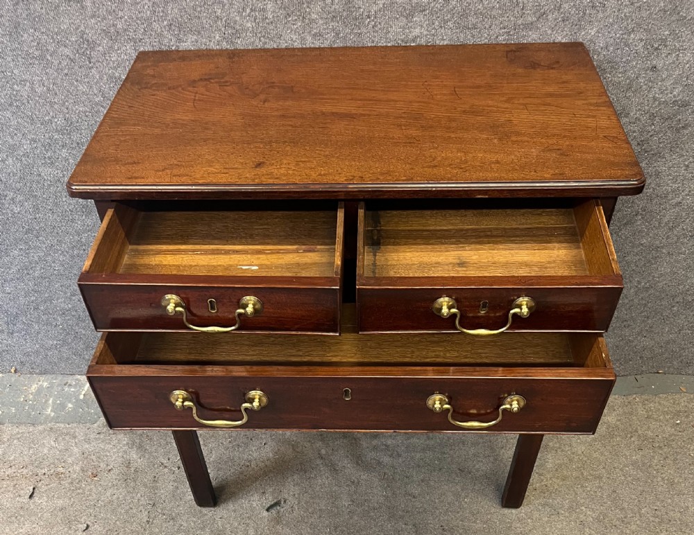 Good Quality Original George III Mahogany Low Boy Side Table View III