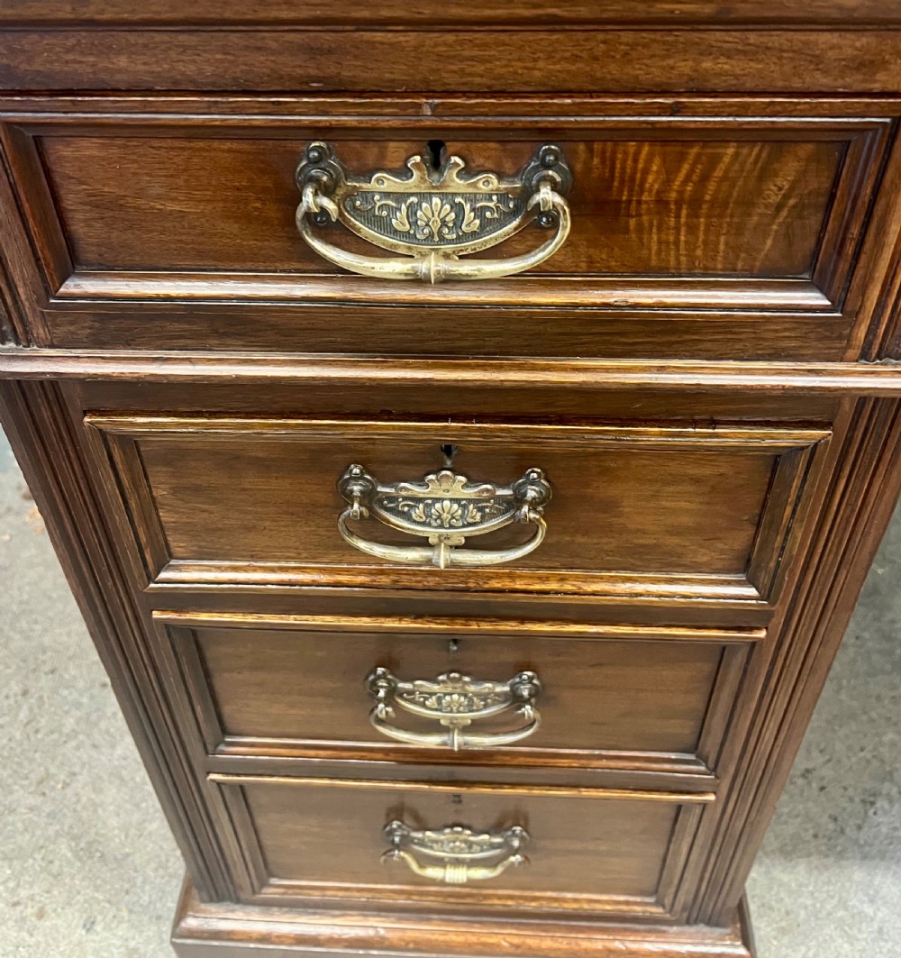 Victorian Mahogany Pedestal Desk View V