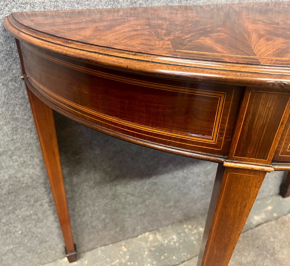 Good Quality Edwardian Inlaid Console Table View VI