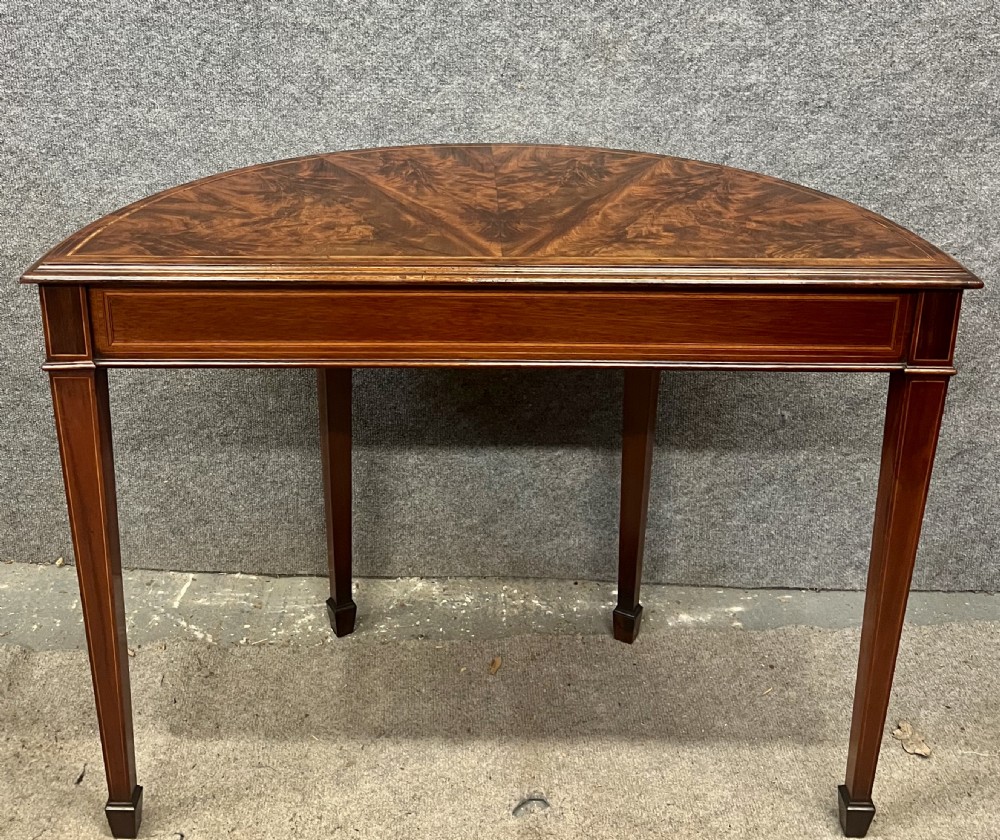 Good Quality Edwardian Inlaid Console Table View VII