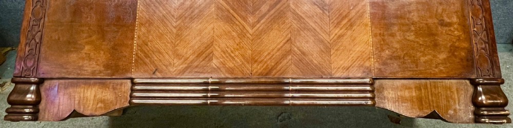 Art Deco Walnut Ottoman Trunk View VIII