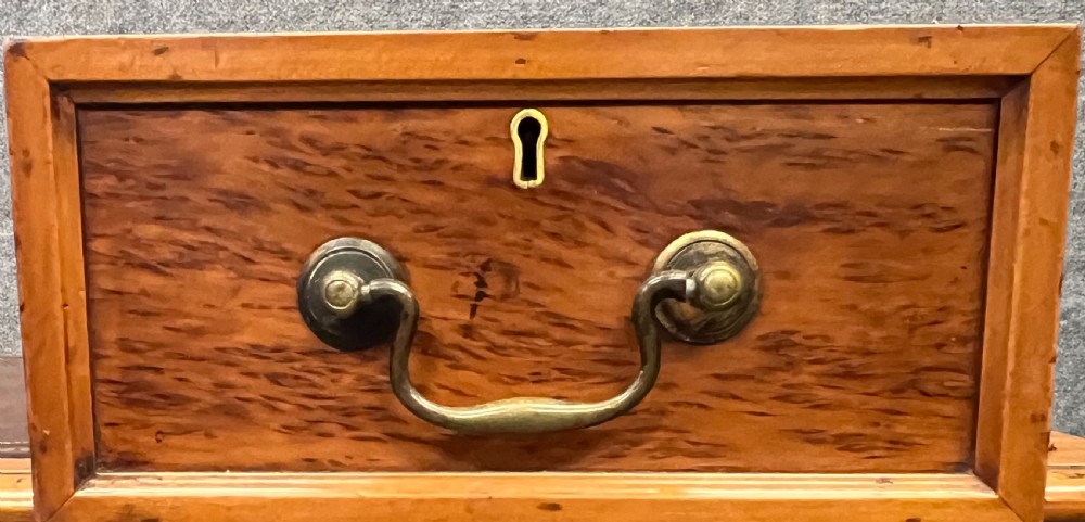 Unusual Freestanding Antique Specimen Wood Desk View VIII
