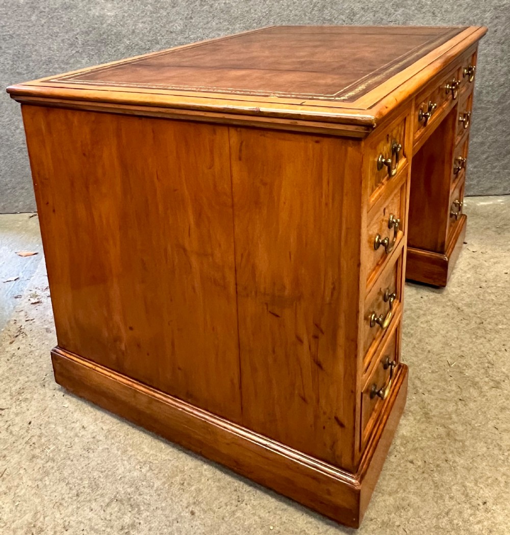 Unusual Freestanding Antique Specimen Wood Desk View X