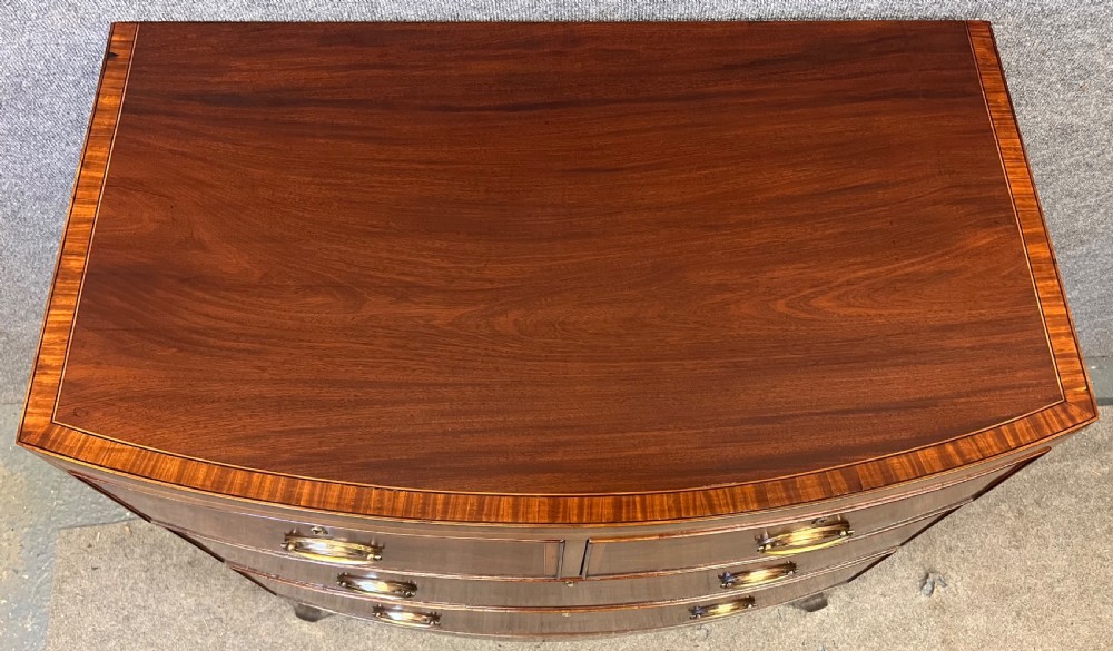 Regency Bow Fronted Chest of Drawers View II