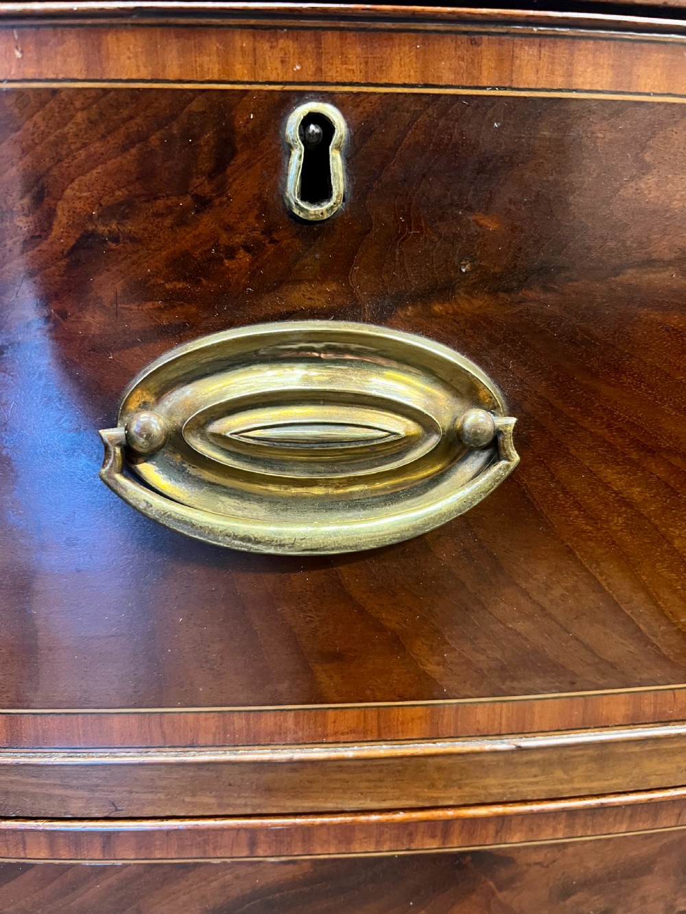Regency Bow Fronted Chest of Drawers View VI