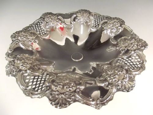 PAIR EMBOSSED SILVER PLATE ELKINGTON COMPORTS - ADDITIONAL PHOTO 5
