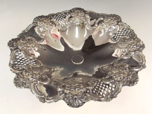 PAIR EMBOSSED SILVER PLATE ELKINGTON COMPORTS - ADDITIONAL PHOTO 6