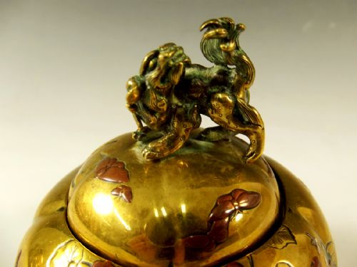 JAPANESE ONLAID MIXED METAL KORO MEIJI PERIOD - ADDITIONAL PHOTO 4