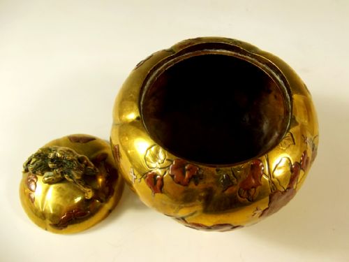 JAPANESE ONLAID MIXED METAL KORO MEIJI PERIOD - ADDITIONAL PHOTO 5