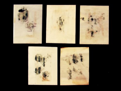 SET 5 PAINTED INDIAN MINIATURES ON IVORY 1900 - ADDITIONAL PHOTO 6