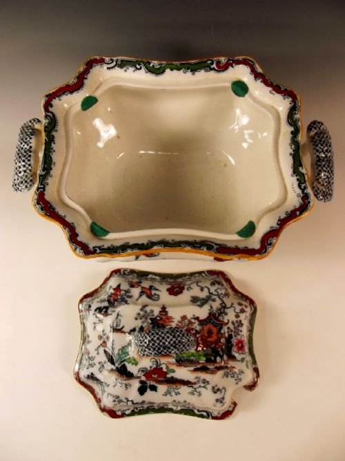 ASHWORTH MASONS TUREEN ON BASE C1830 - ADDITIONAL PHOTO 5