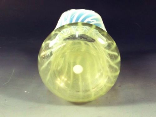 VICTORIAN POWELL STRAW OPAL GLASS BUD VASE - ADDITIONAL PHOTO 3