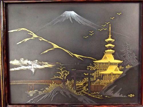 PR JAPANESE FRAMED IRON KOMAI STYLE PLAQUES MEIJI PERIOD - ADDITIONAL PHOTO 2